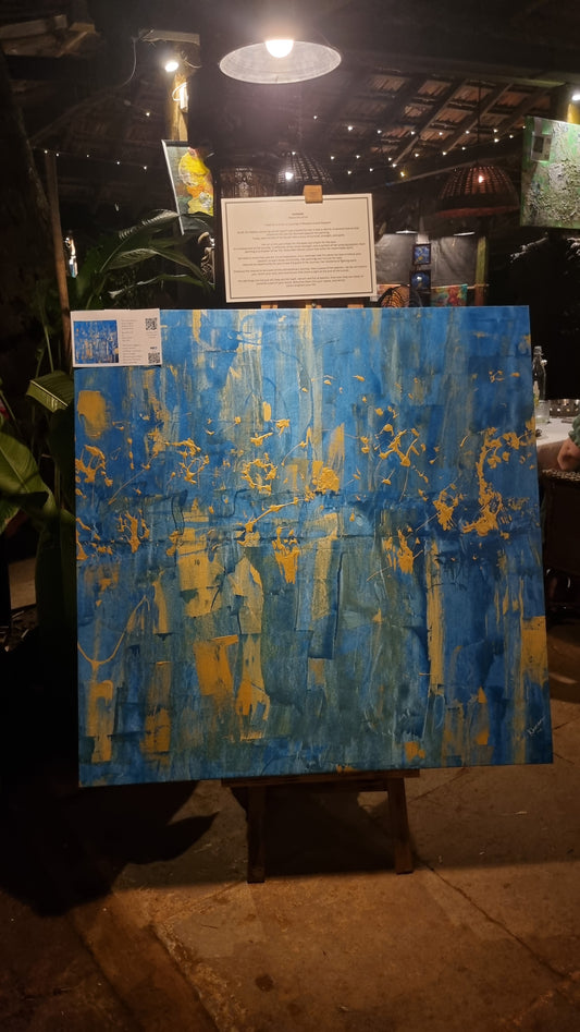 Celestial Script - Original Oil Painting on Mounted Canvas