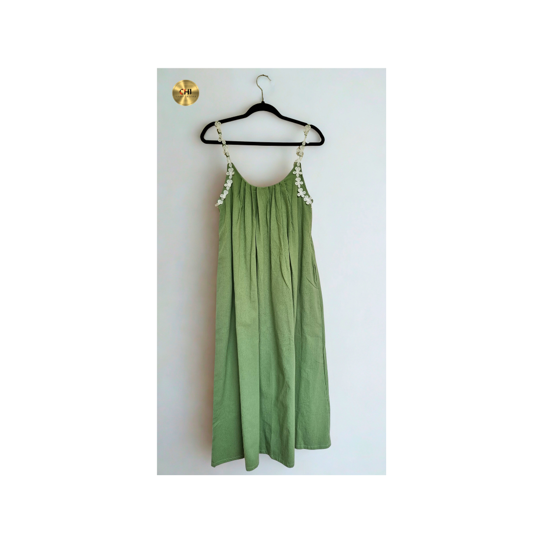 Pretty Little Lady dress in sage green color variant