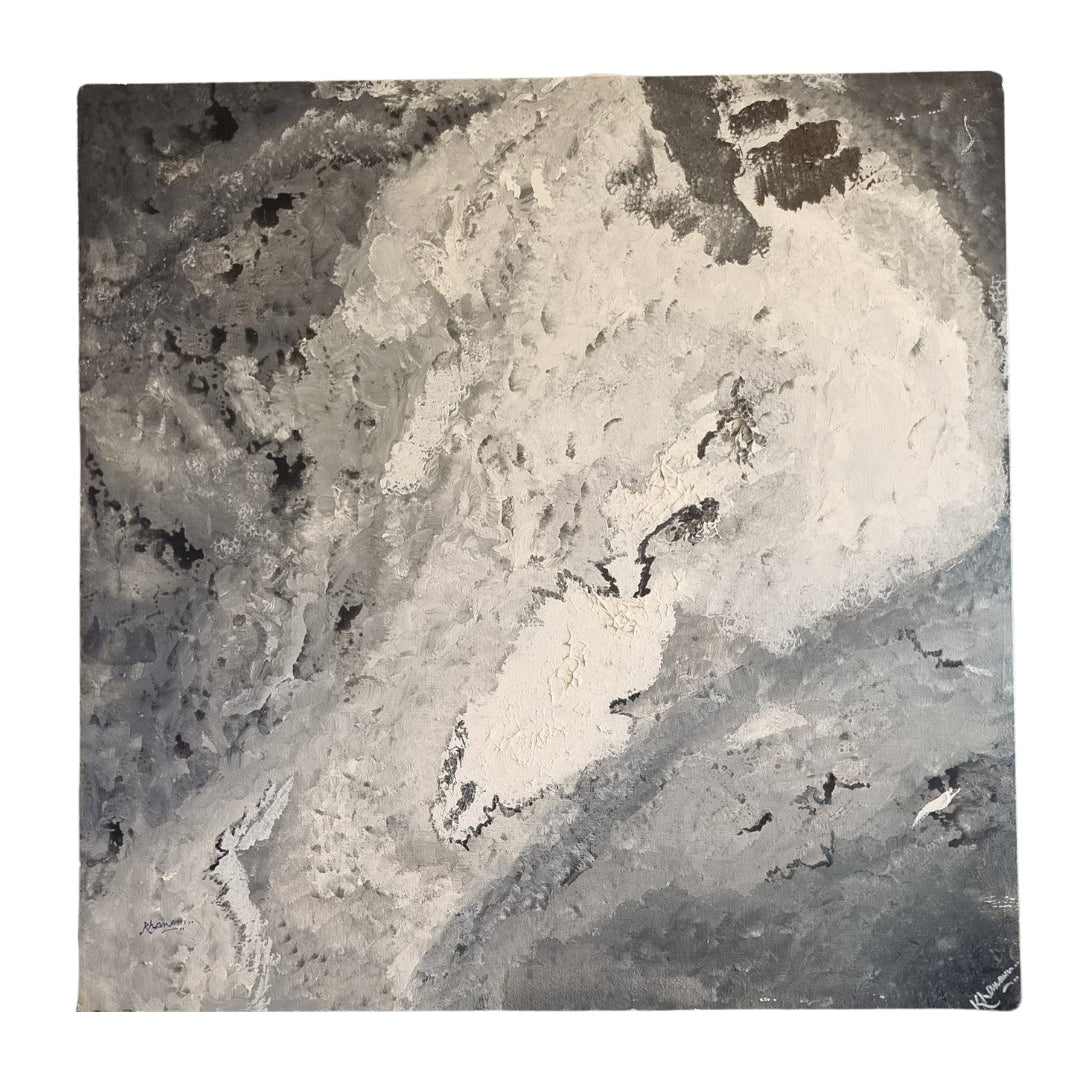 Polar Watz - Original Acrylic Painting, Canvas Mounted on Wooden Frame & Signed