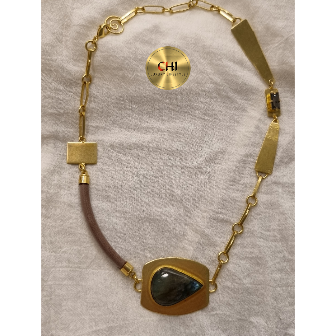 Blue Semi-Precious Stone Necklace