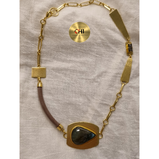 Blue Semi-Precious Stone Necklace