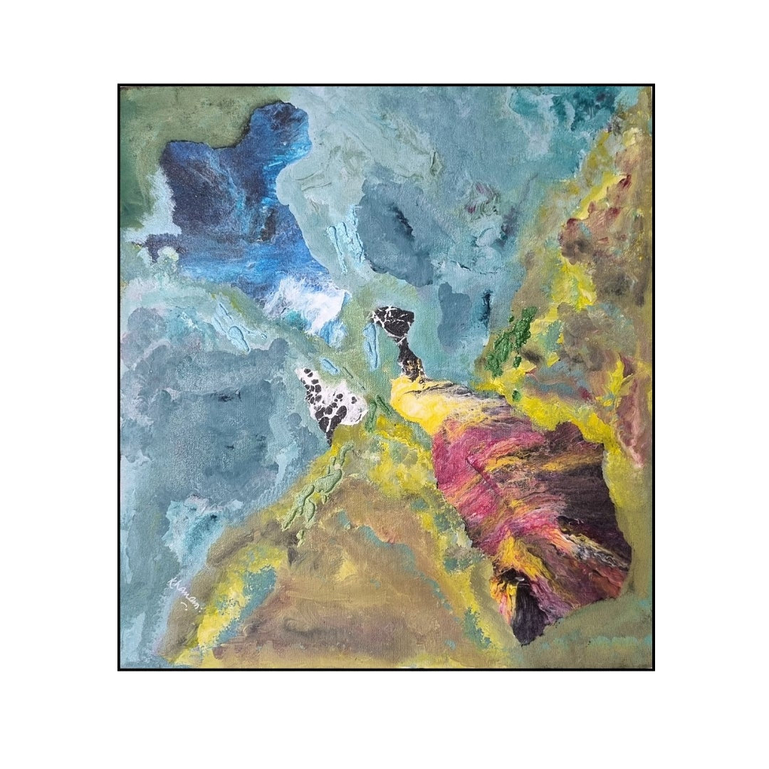 Rift Awakening - Original Acrylic Painting on Canvas, Signed