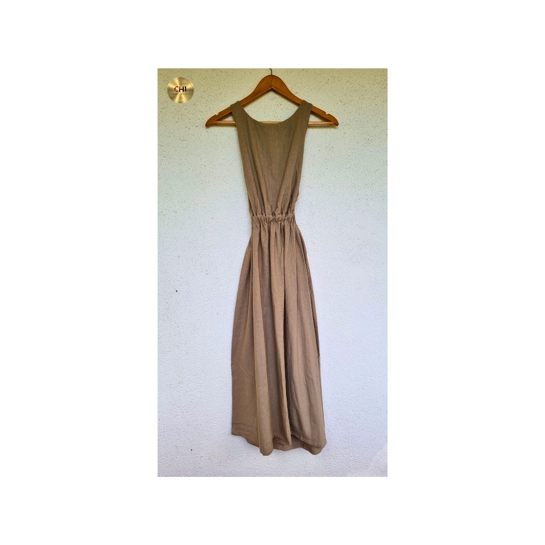 Elegant Crossback Backless Dress - Luxury Evening Wear