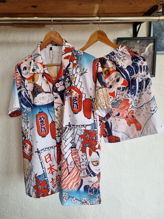 Chin Chang Italian Polysilk Cord Set - Premium Loungewear