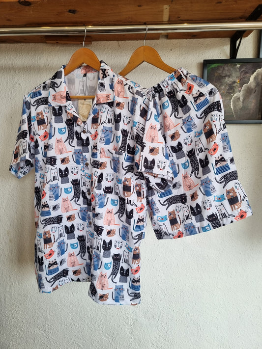 Lazy Cat Italian Polysilk Cord Set - Premium Resortwear