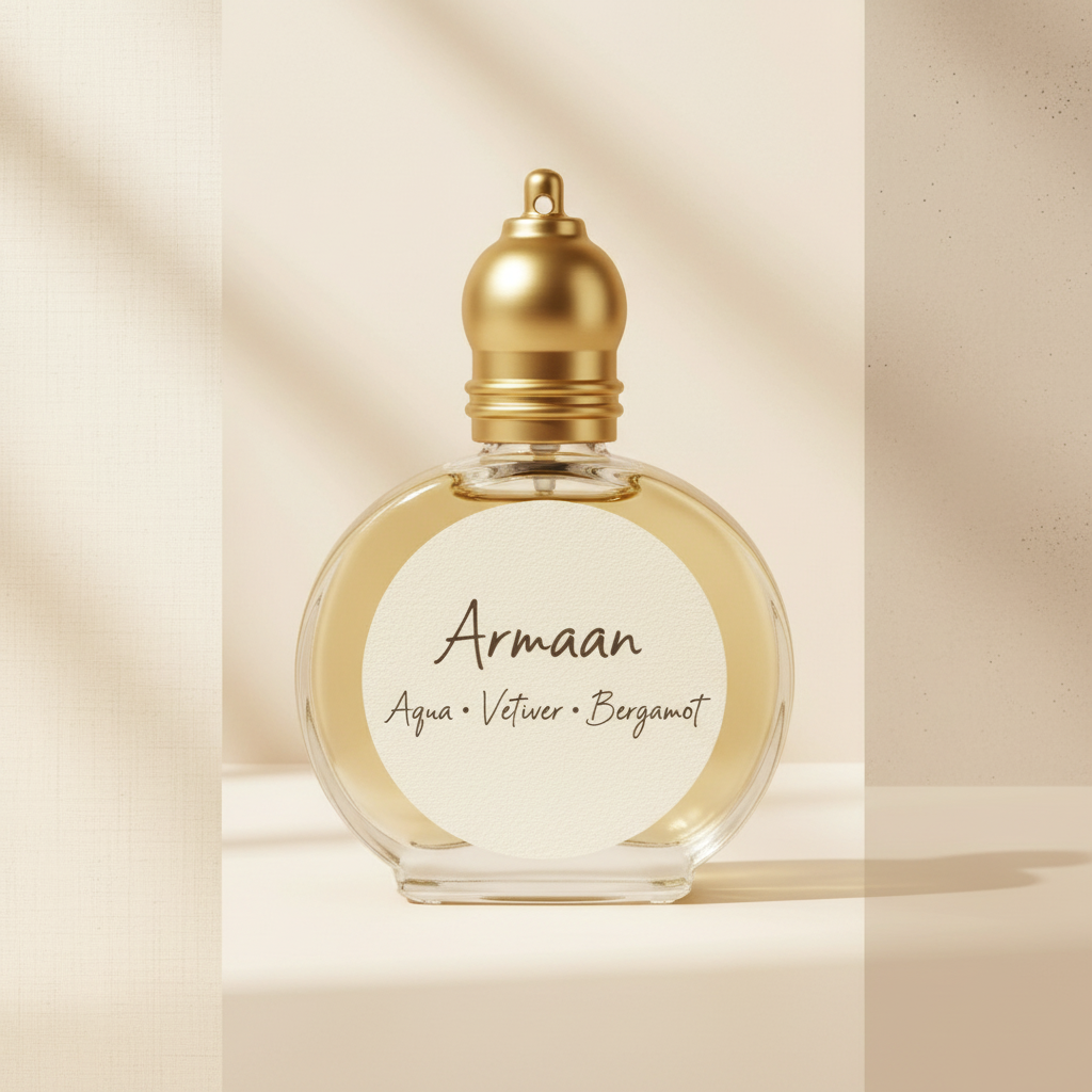 Armaan Aqua Vetiver Bergamot Fragrance Oil banner