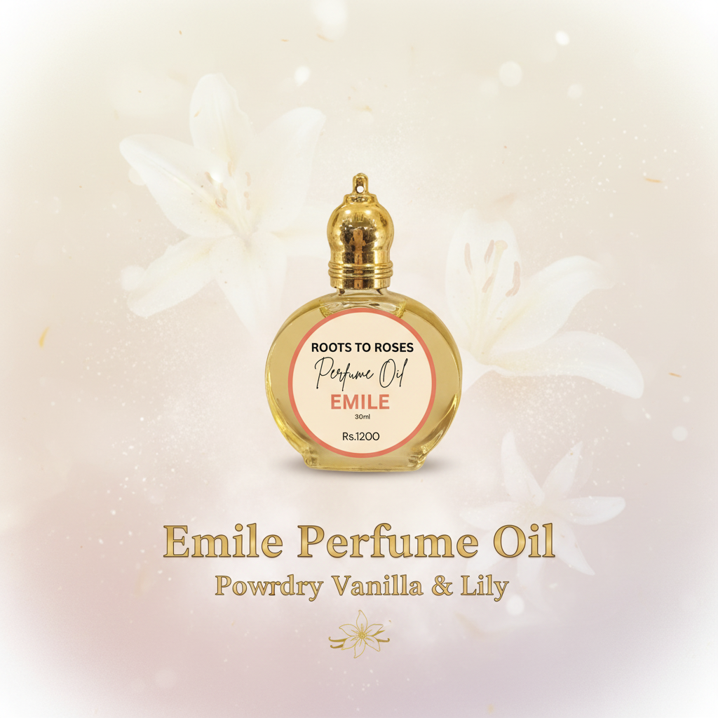 Emile Perfume Oil - Powdery Vanilla & Lily Fragrance banner