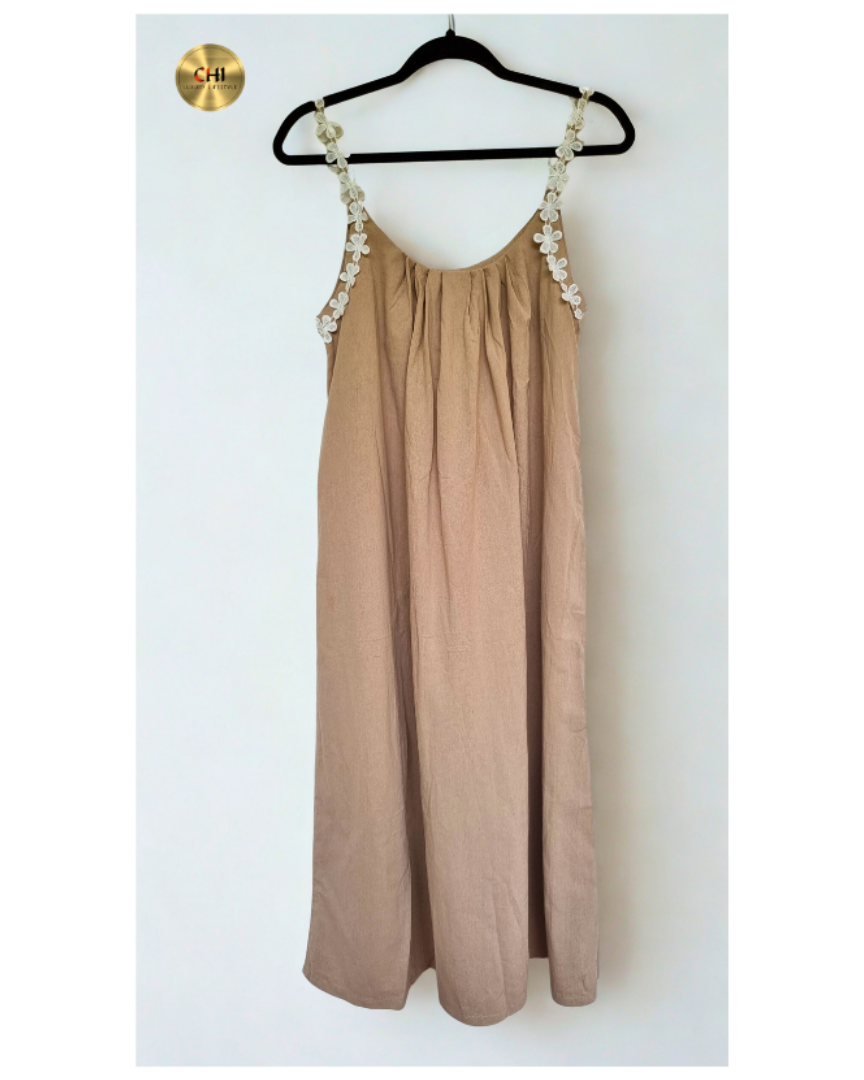 Pretty Little Lady dress in beige color variant