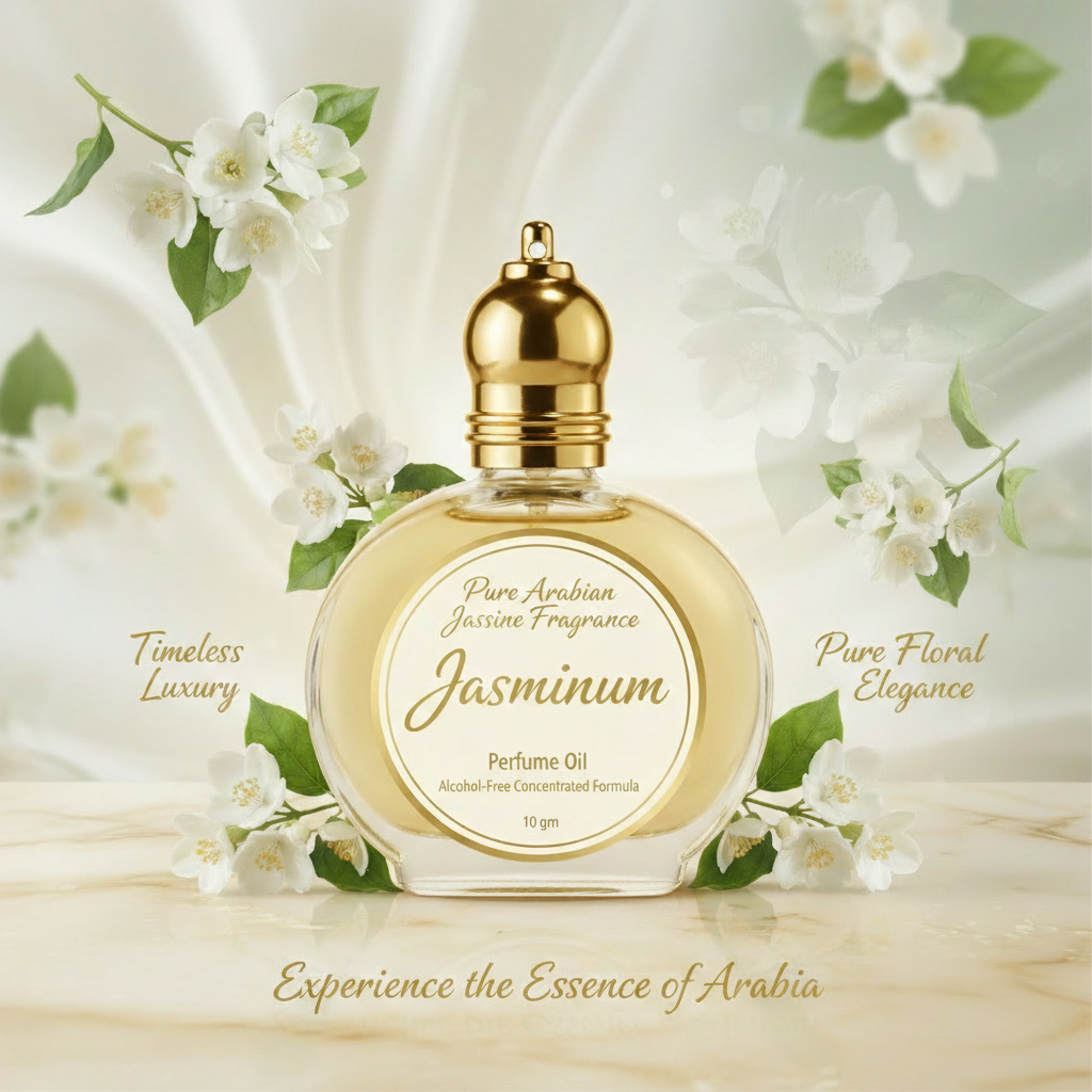 Jasminum Perfume Oil - Pure Arabian Jasmine Fragrance banner