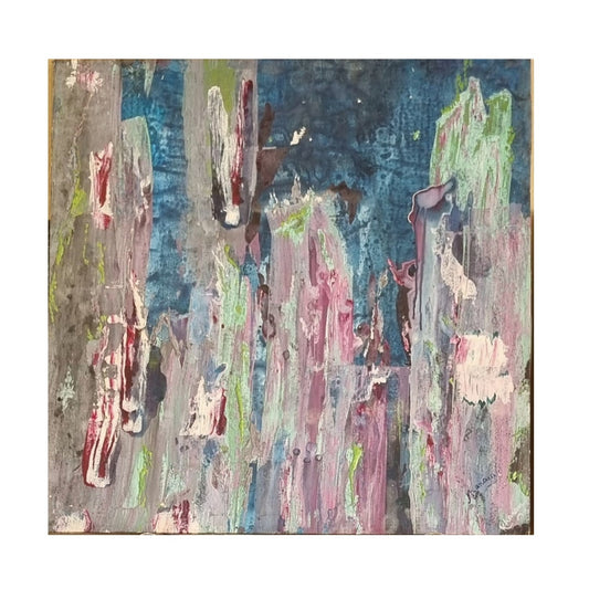 Urban Echo - Original Acrylic Painting, Canvas Mounted on Wooden Frame & Signed